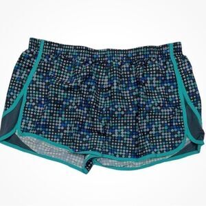 under armour shorts womens M training running inner brief polka dots black